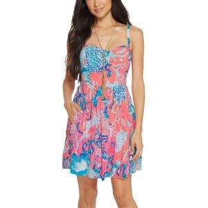 NWT Lilly Pulitzer Christine Dress Coral Reef Sz‎ 0